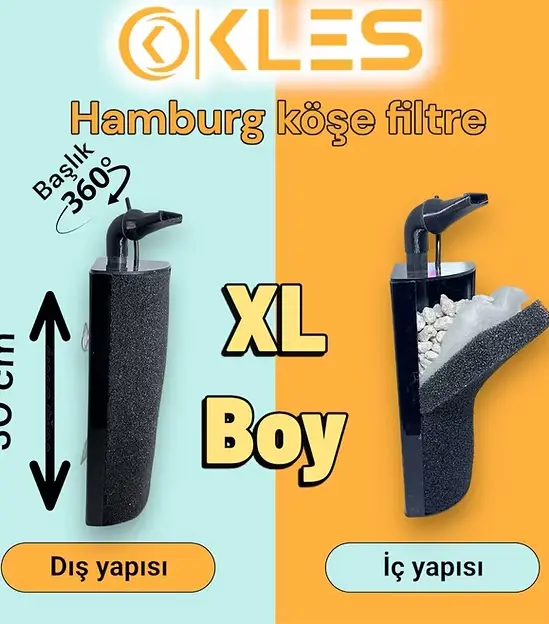 KÖŞE MODEL HAMBURG  FİLTRE (İÇİ DOLU) XL